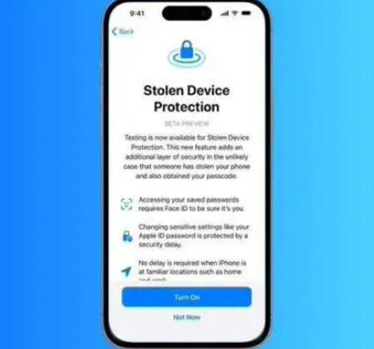 灵丘苹果授权维修店分享被盗设备保护功能开启方法 