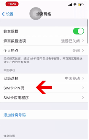 灵丘苹果14维修网分享如何给iPhone14的SIM卡设置密码 