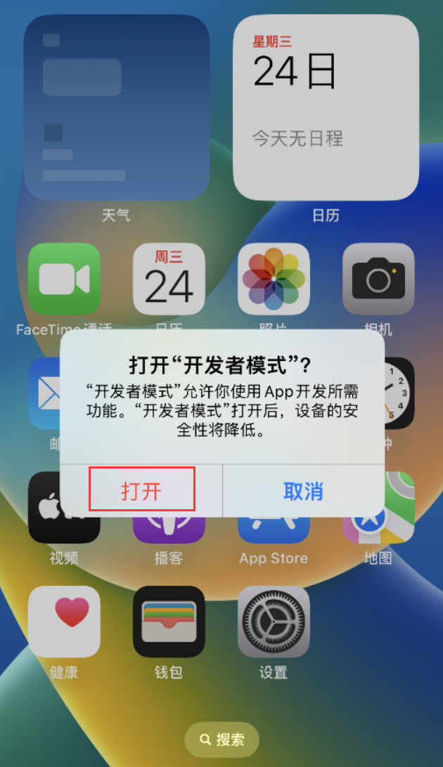 灵丘苹果手机维修分享如何打开开发者模式 