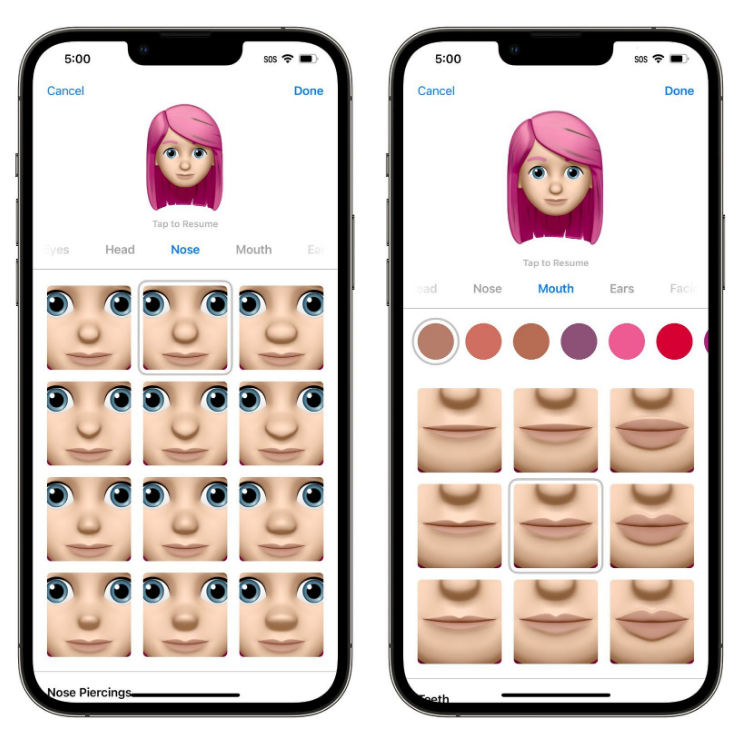 灵丘苹果手机维修分享​iOS 16中的拟我表情有了哪些变化和升级 